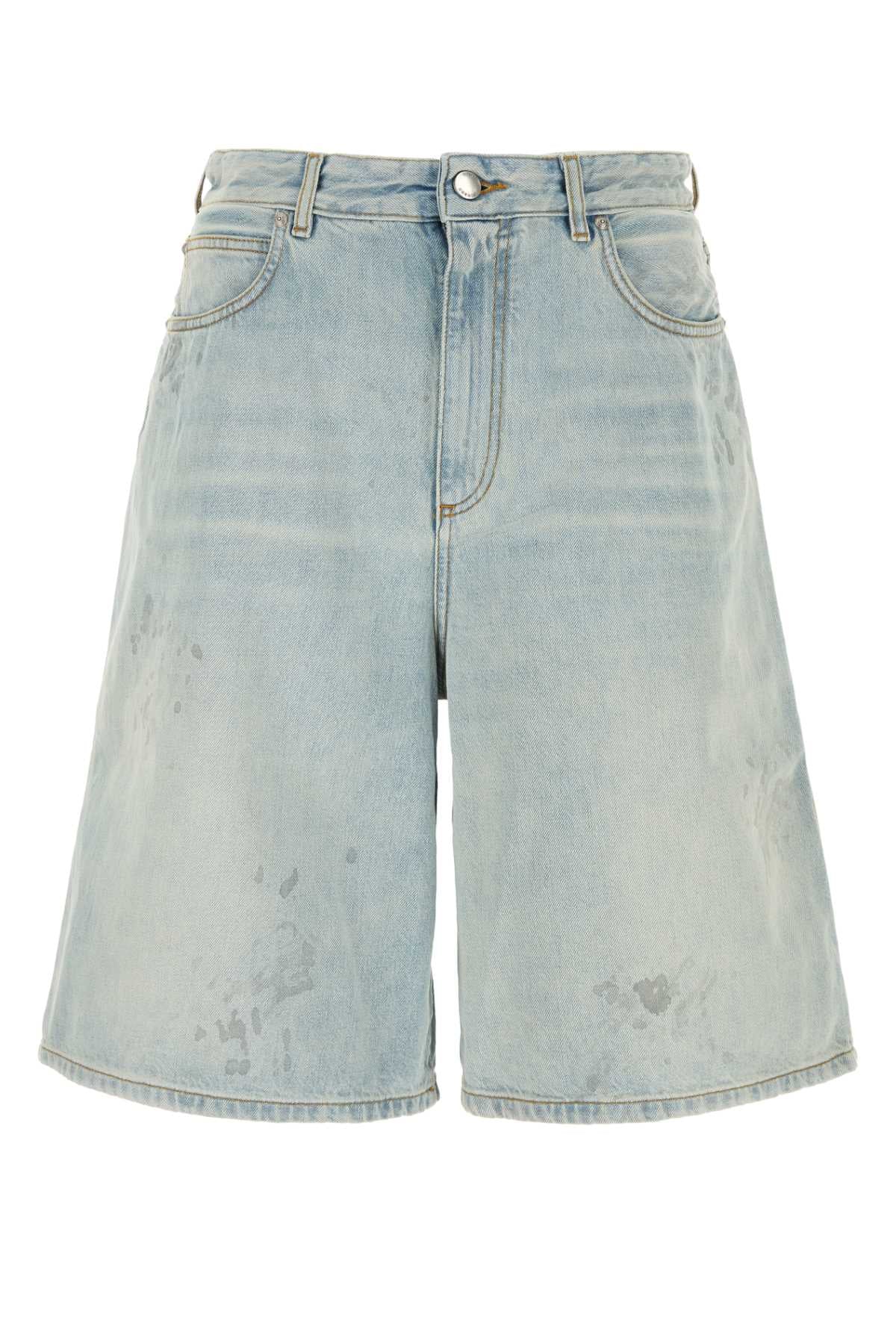 S03mcd001den001 6100 Light Blue Exterior: Cotton Short