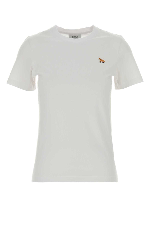 Maison Kitsune Regular 100% Cotton t-shirt in white