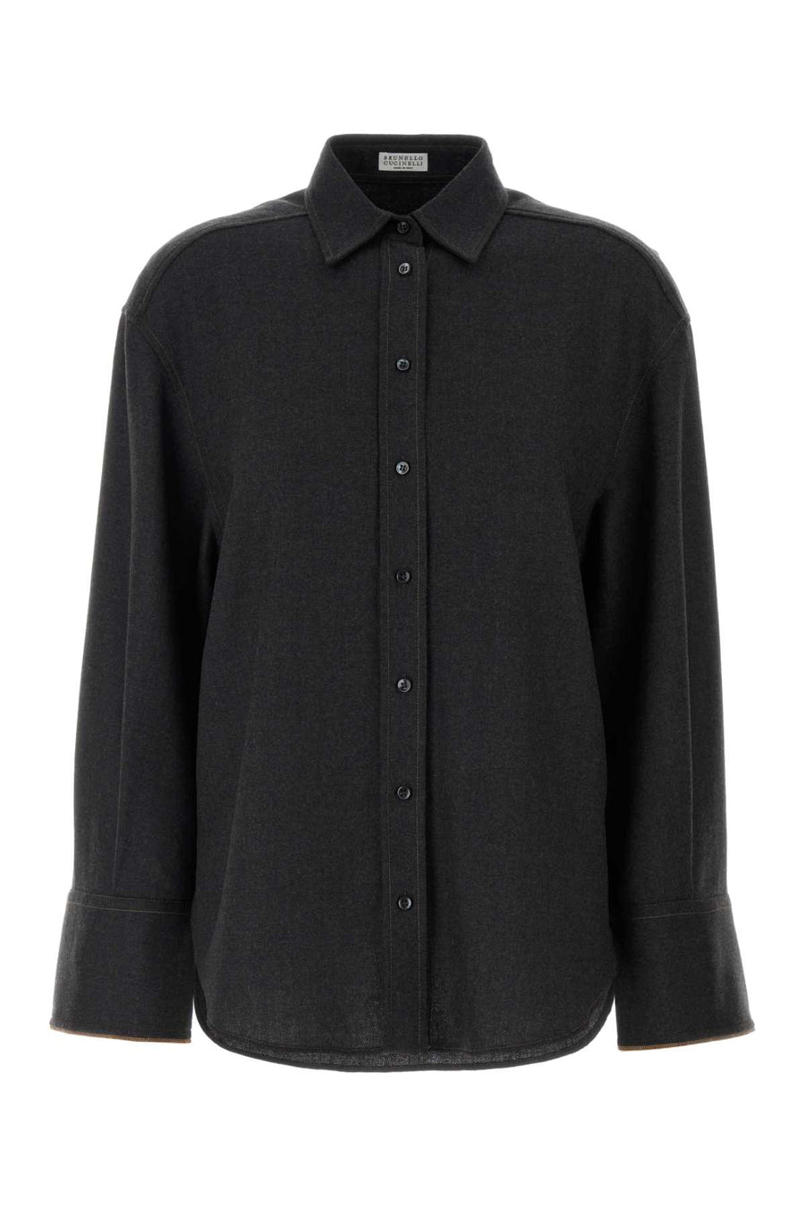 Brunello Cucinelli 100% Wool shirt in gray