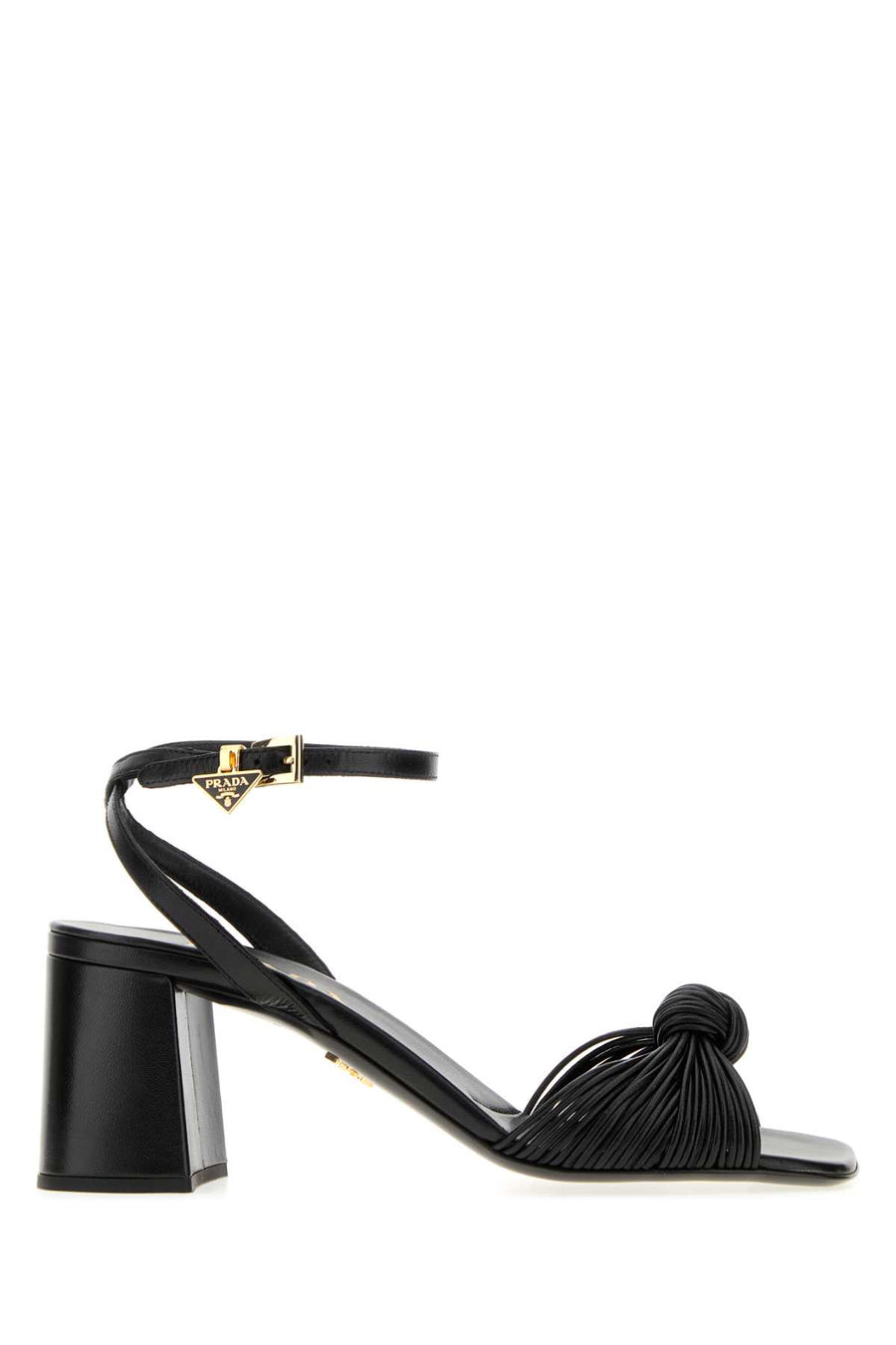 Prada Exterior: 100% Ovine leather sandal in black