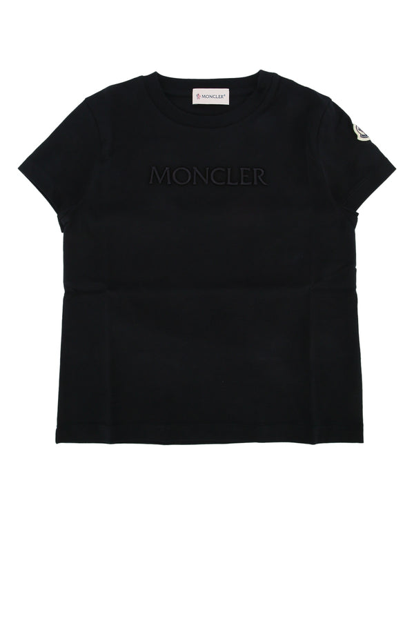 Moncler Jr Kids Cotton t-shirt in black