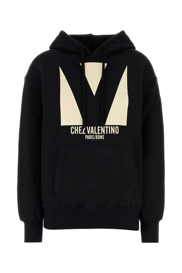 Valentino Garavani Felpa 100% Cotton sweatshirt in black