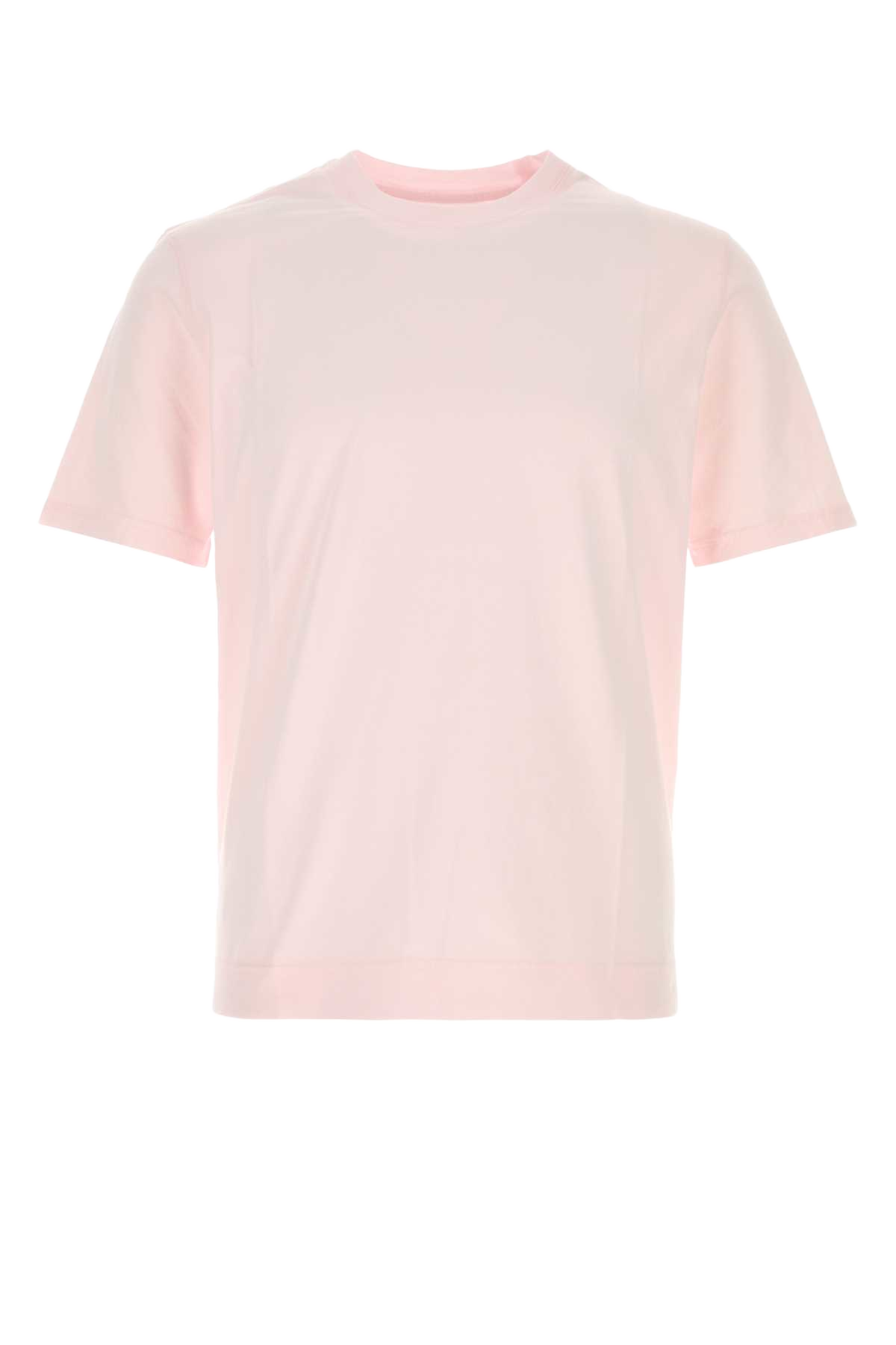 Pink Cotton T-Shirt Rosa Exterior