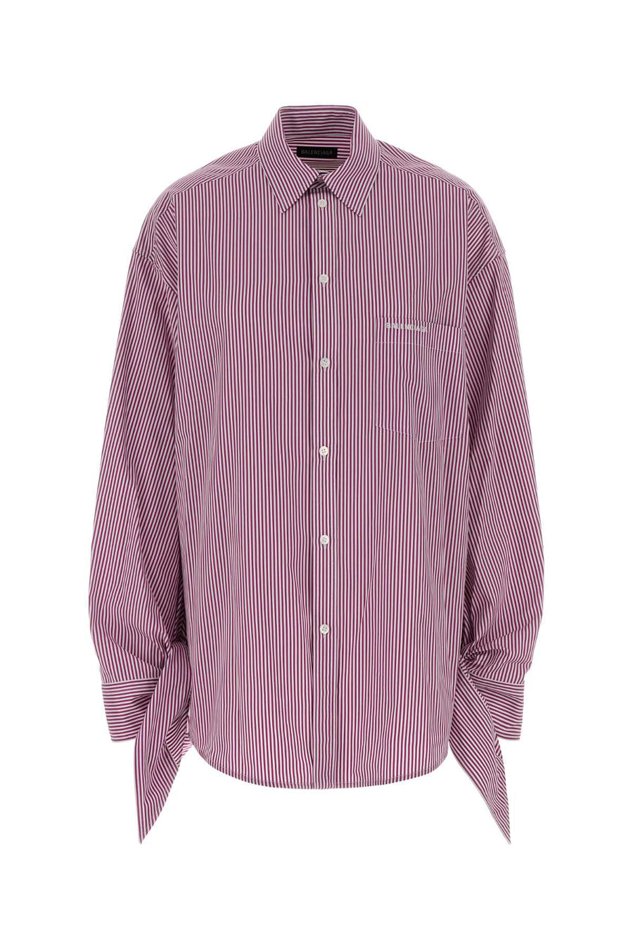 Balenciaga Cuff 100% Cotton shirt in purple