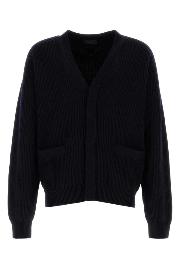 Prada 100% Wool cardigan in navy