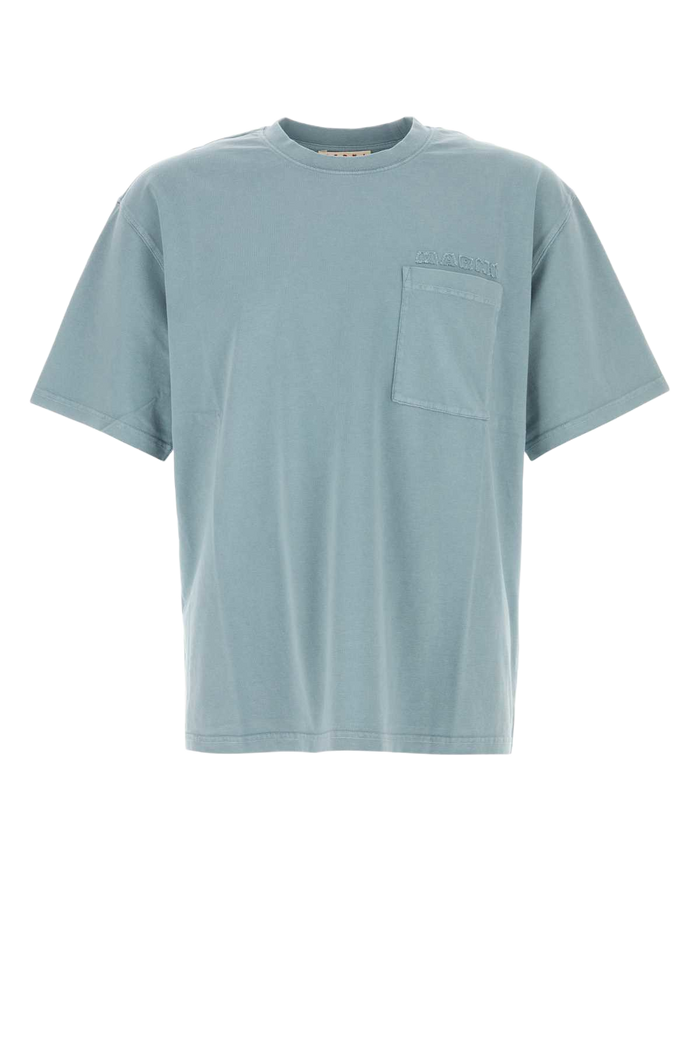 Powder Blue Cotton T-Shirt Sky Exterior