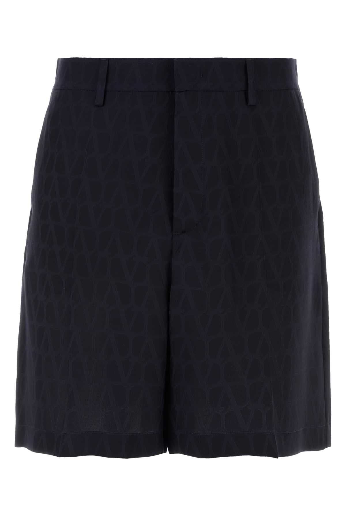 Toile Iconographe Bermuda Shorts Sttoileiconographnavynavy Exterior: Silk