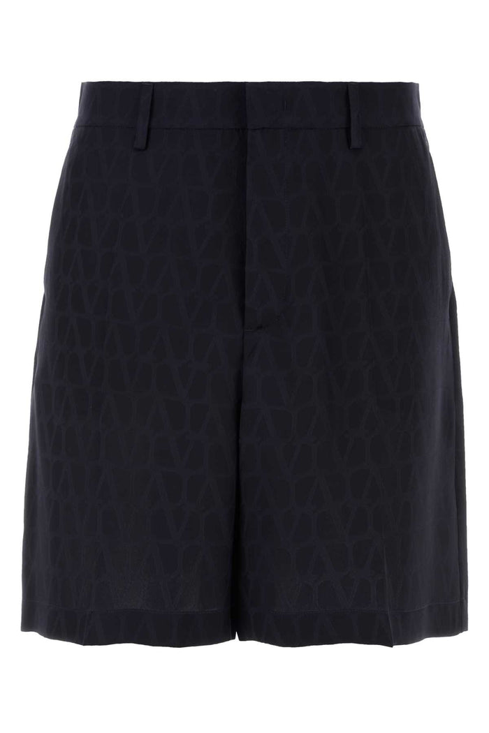 Toile Iconographe Bermuda Shorts Sttoileiconographnavynavy Exterior: Silk