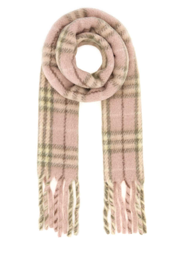 Burberry Check 52% Alpaca 27% Wool 21% Nylon scarf in pink