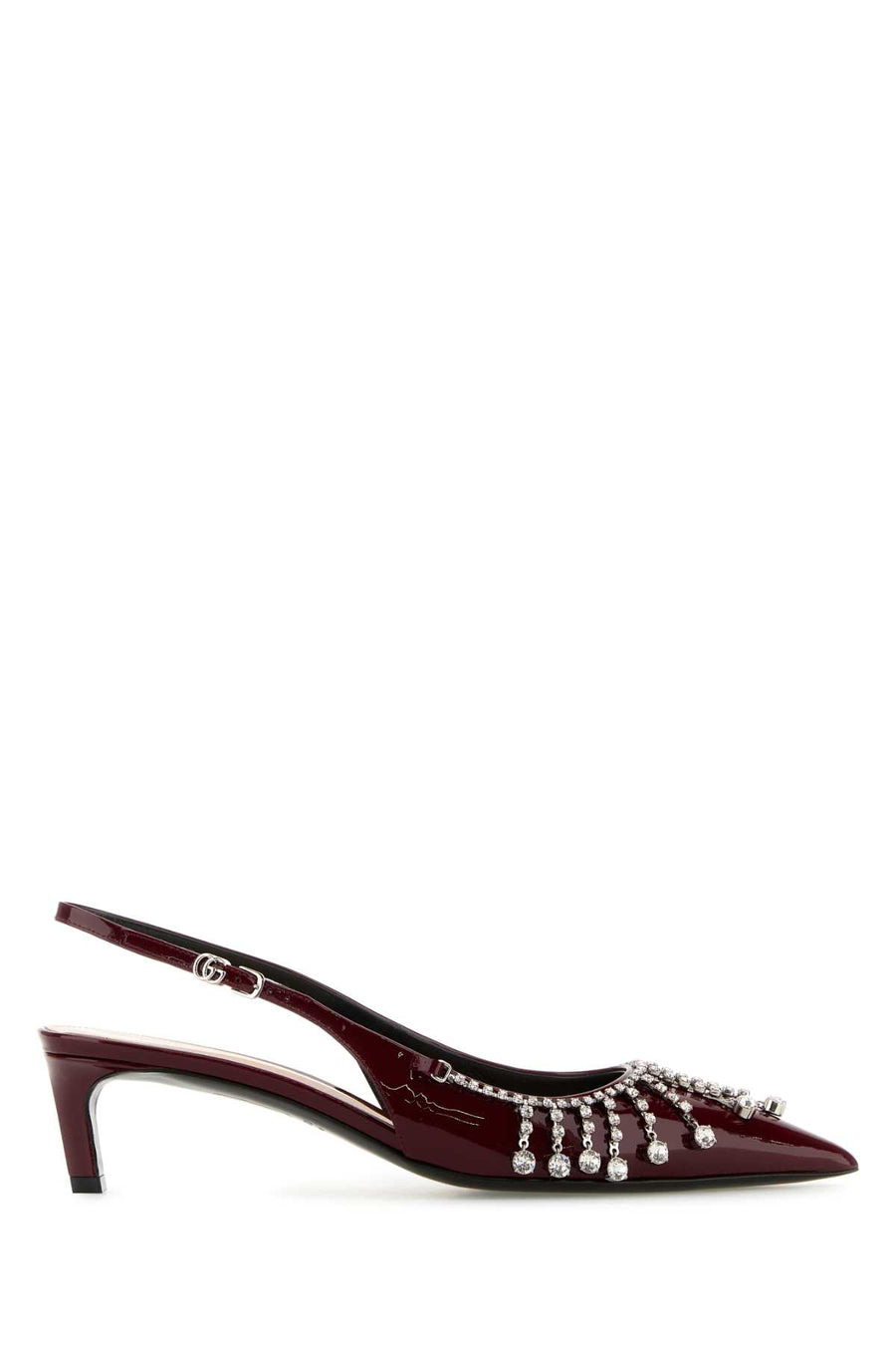 Gucci Exterior: 100% Leather slingback heel in red