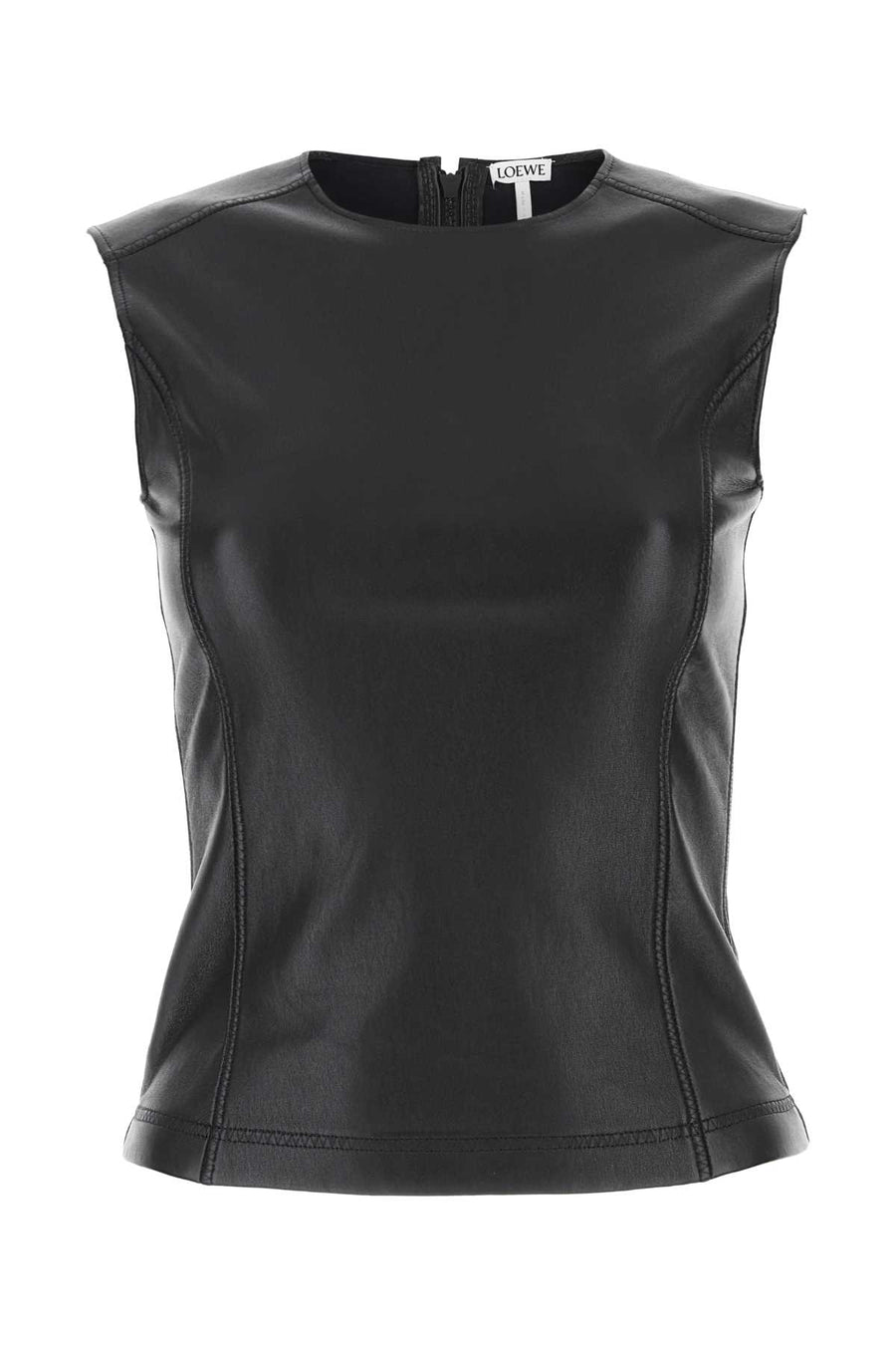 Loewe Exterior: 100% Lamb tank top in black