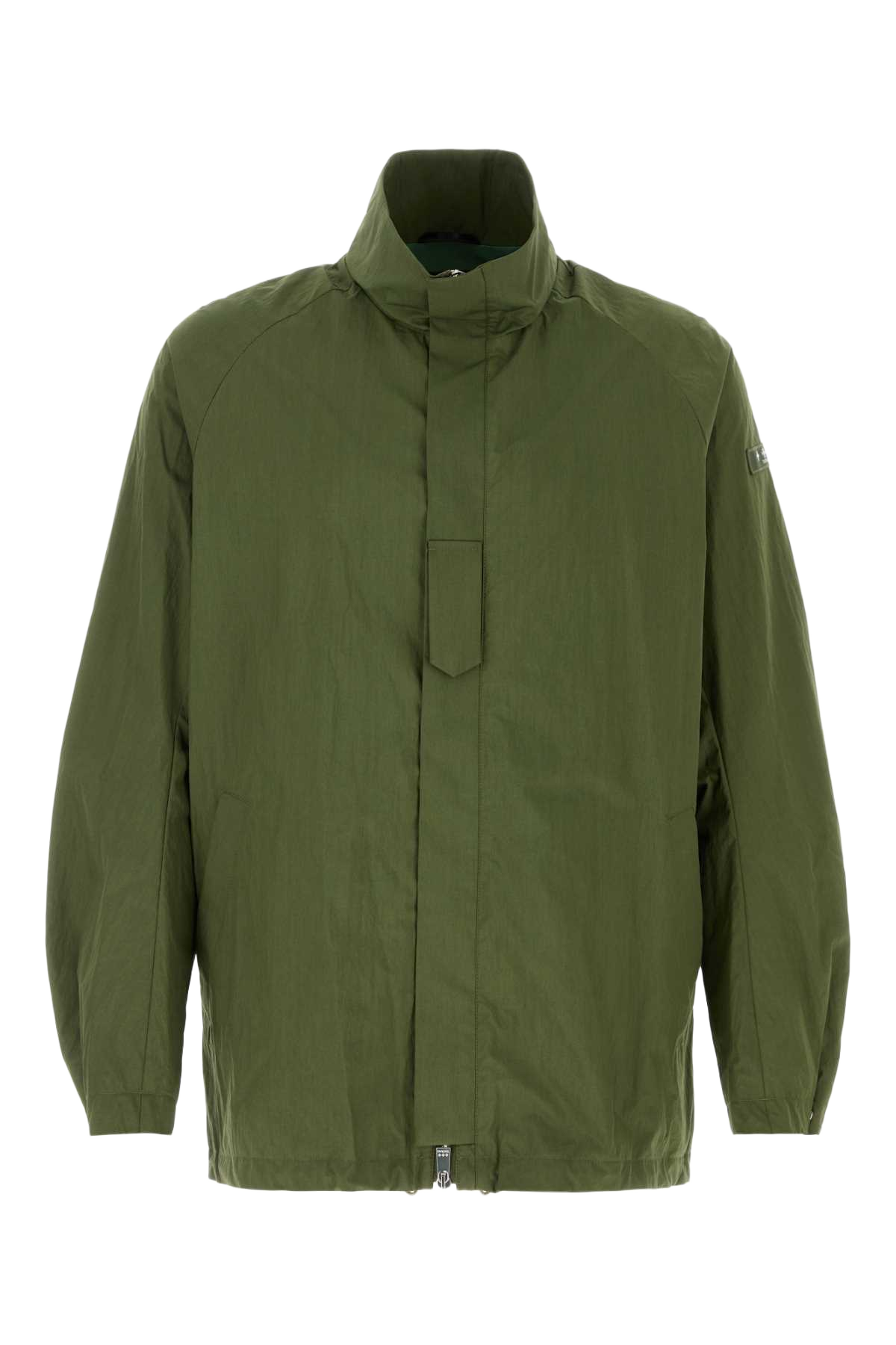 Olive Green Cotton Blend Semele Jacket Khaki T-shirt