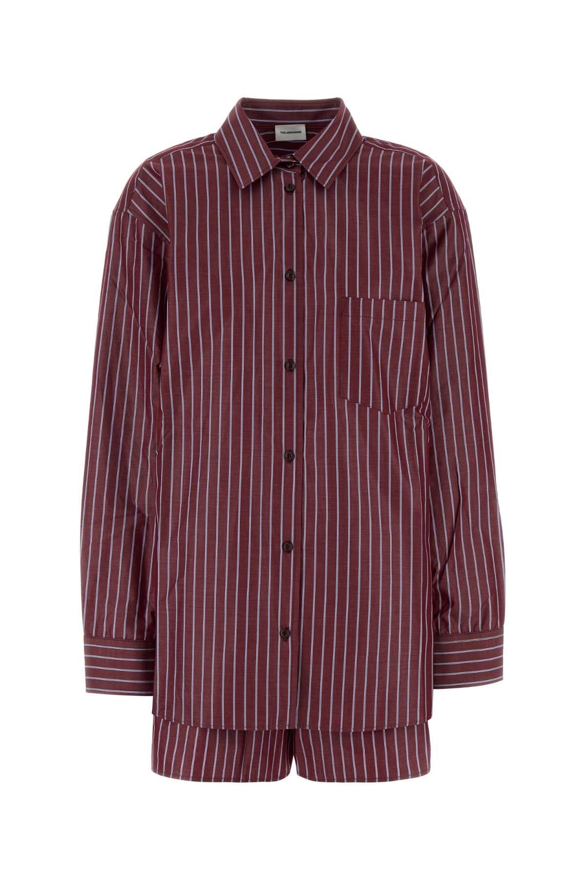 Embroidered Poplin Pyjama Rossoazzurro Exterior: Cotton Abiti