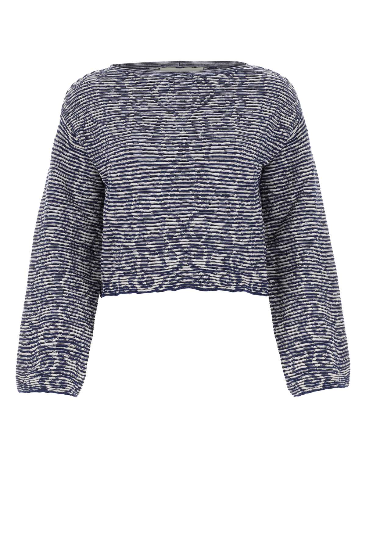 Multicolor Denim Top Fantasiablu Exterior: Cotton Maglie