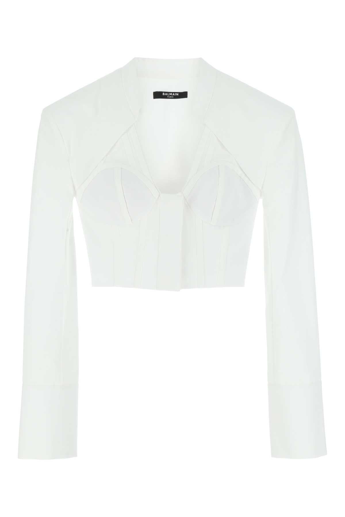 White Poplin Shirt 0fa Exterior: Cotton Camicie
