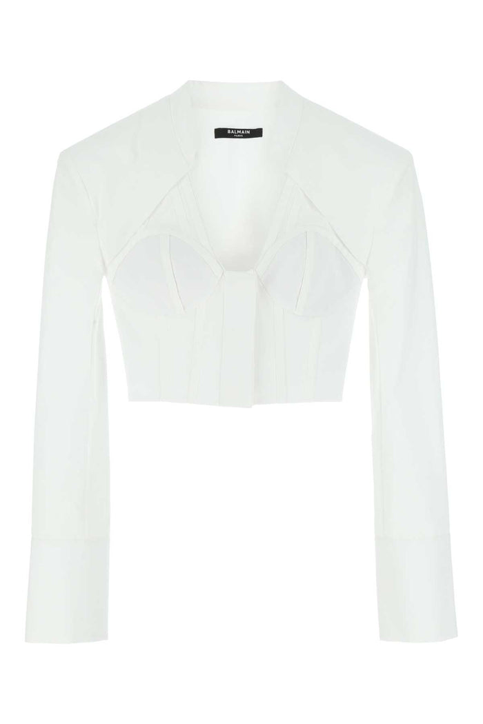 White Poplin Shirt 0fa Exterior: Cotton Camicie