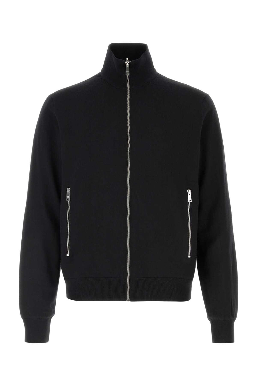 Prada Exterior: 100% Virgin wool; Interior: 100% Re-Nylon cardigan in black