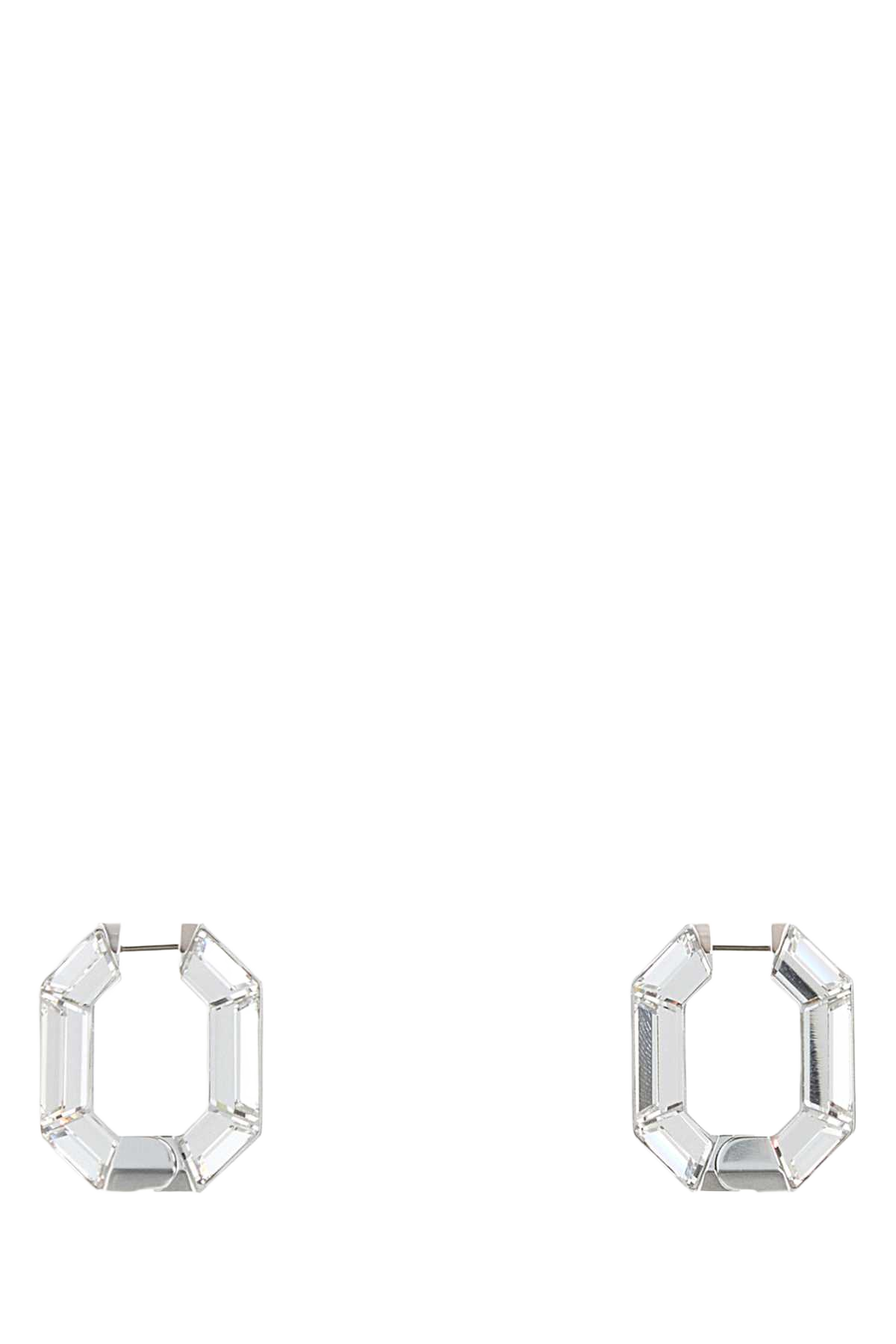 Silver Crystal Lucent Earrings 000 Cristalli Orecchini
