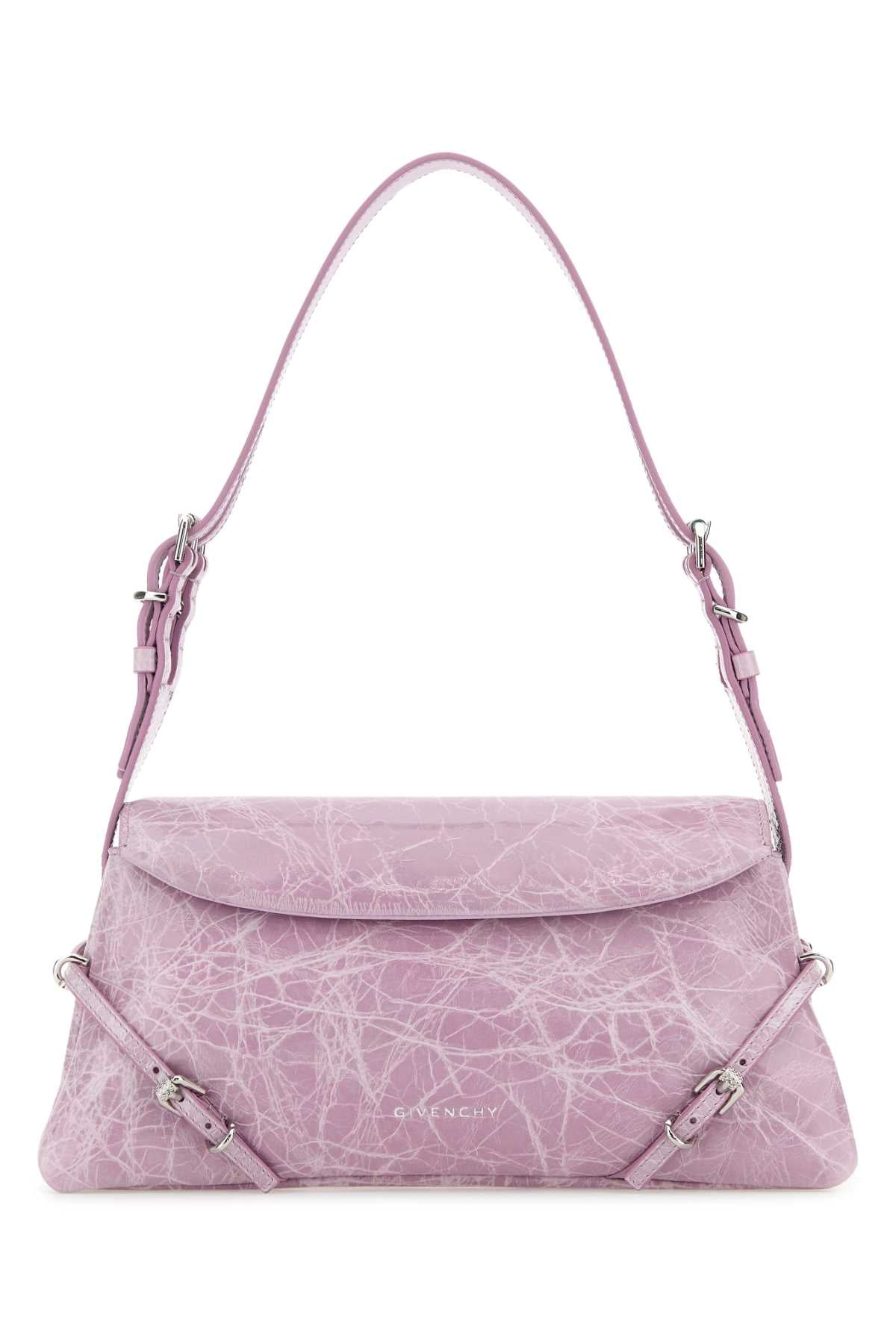 Lilac Leather Pâ€™tit Voyou Shoulder Bag Orchidpurple Borse A Mano