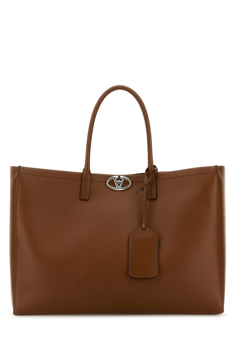Valentino Garavani Exterior: 100% Leather tote bag in brown
