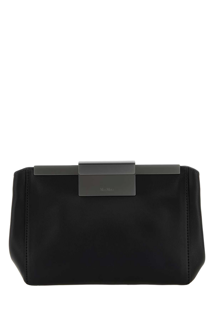 Black Leather Belt Bag Nero Marsupi