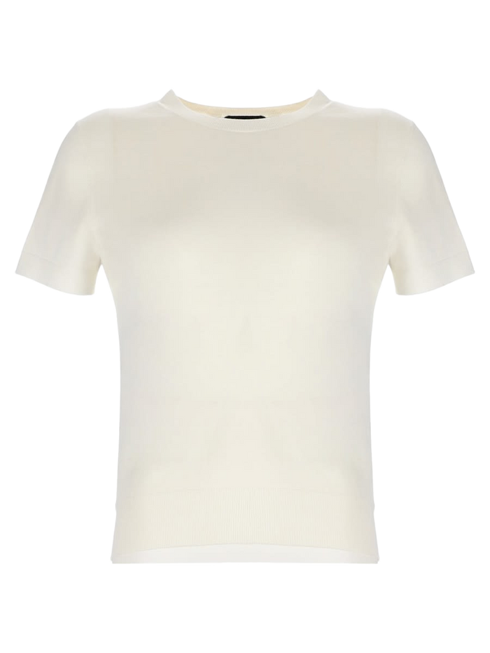 Wool T-Shirt Ivory T-shirts