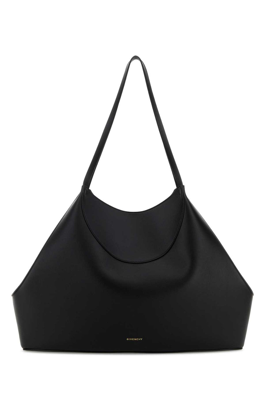 Givenchy Cabas Exterior: 100% Calf Lining: 100% Nappa leather Finishing: Golden metal shoulder bag in black