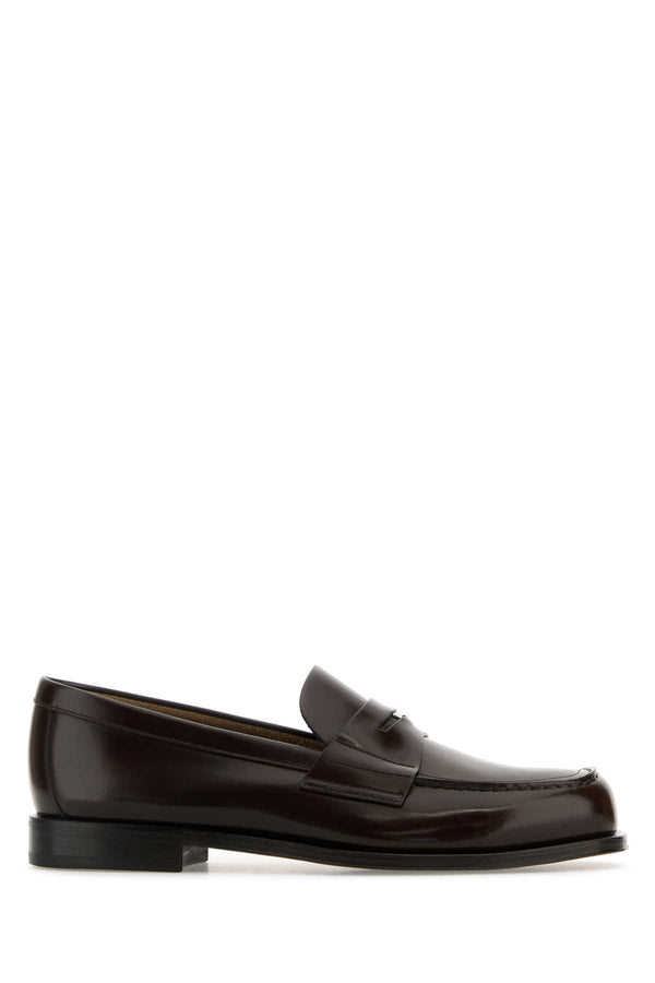 Prada 100% Vitello loafer in brown