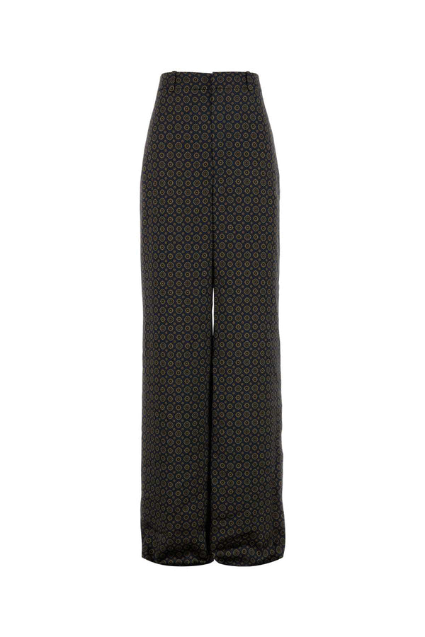 Saint Laurent 100% Viscose trousers in navy