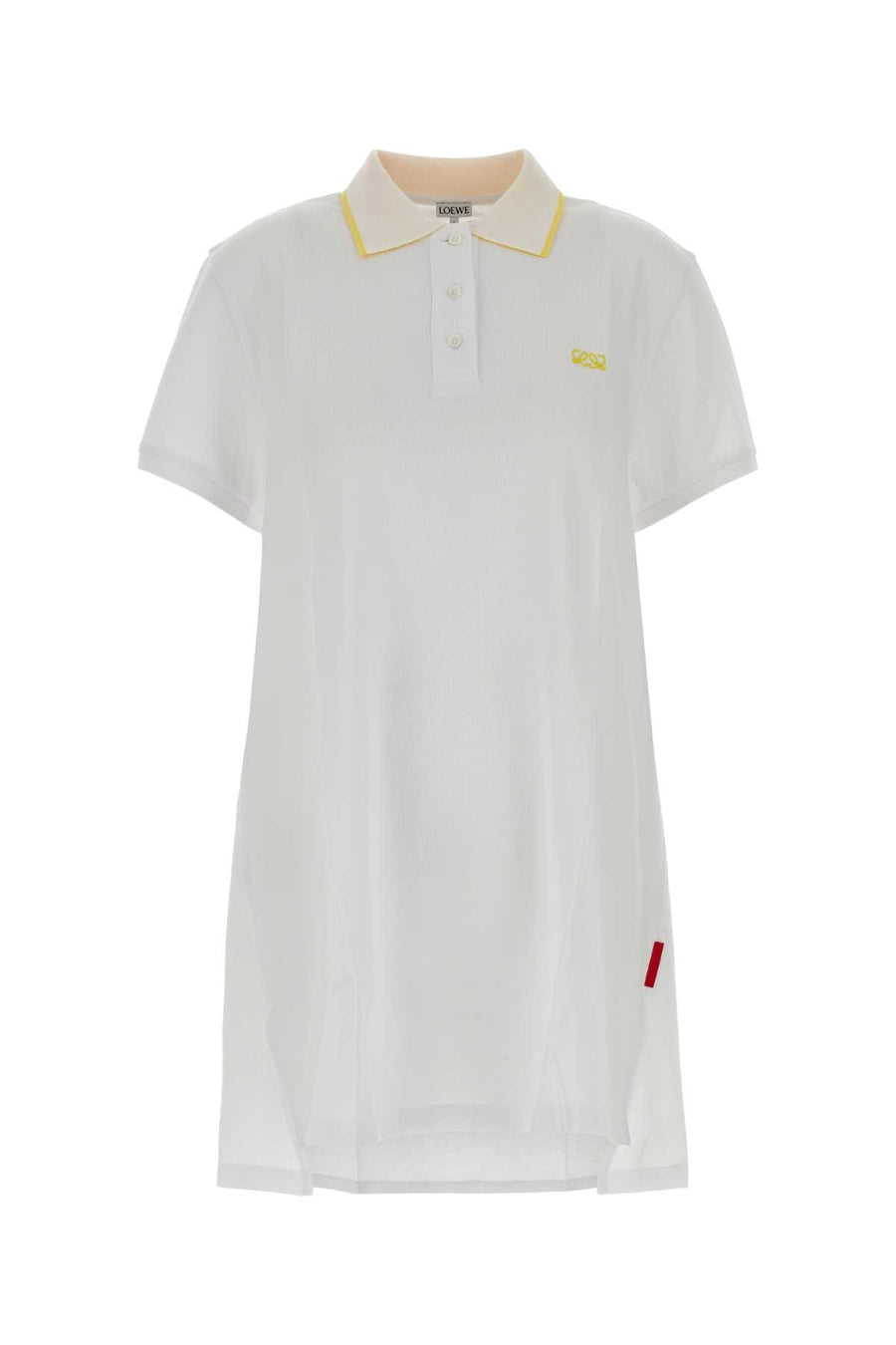 Loewe Dress 100% Cotton polo dress in white