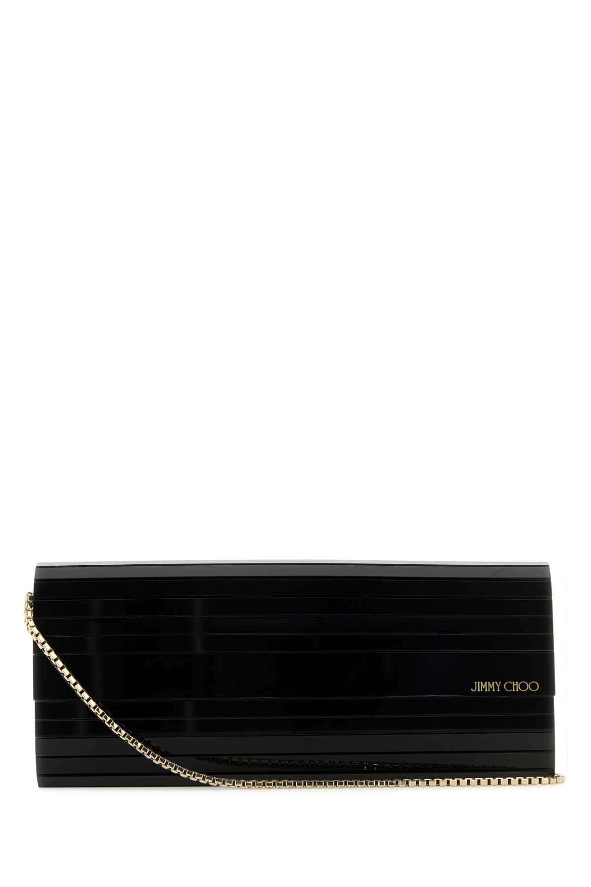 Black Plexy Fabric Brass Borse A Mano