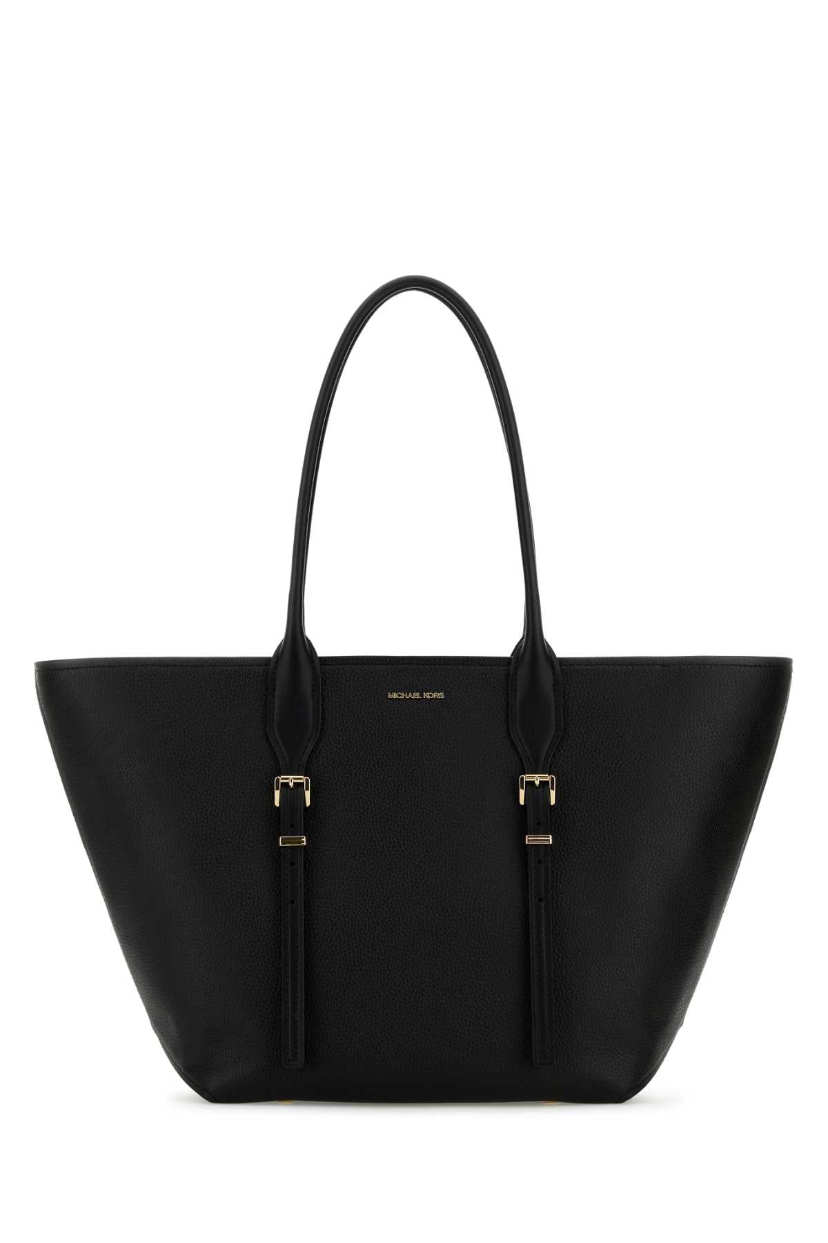 Black Leather Moore Shopping Bag Borse A Mano