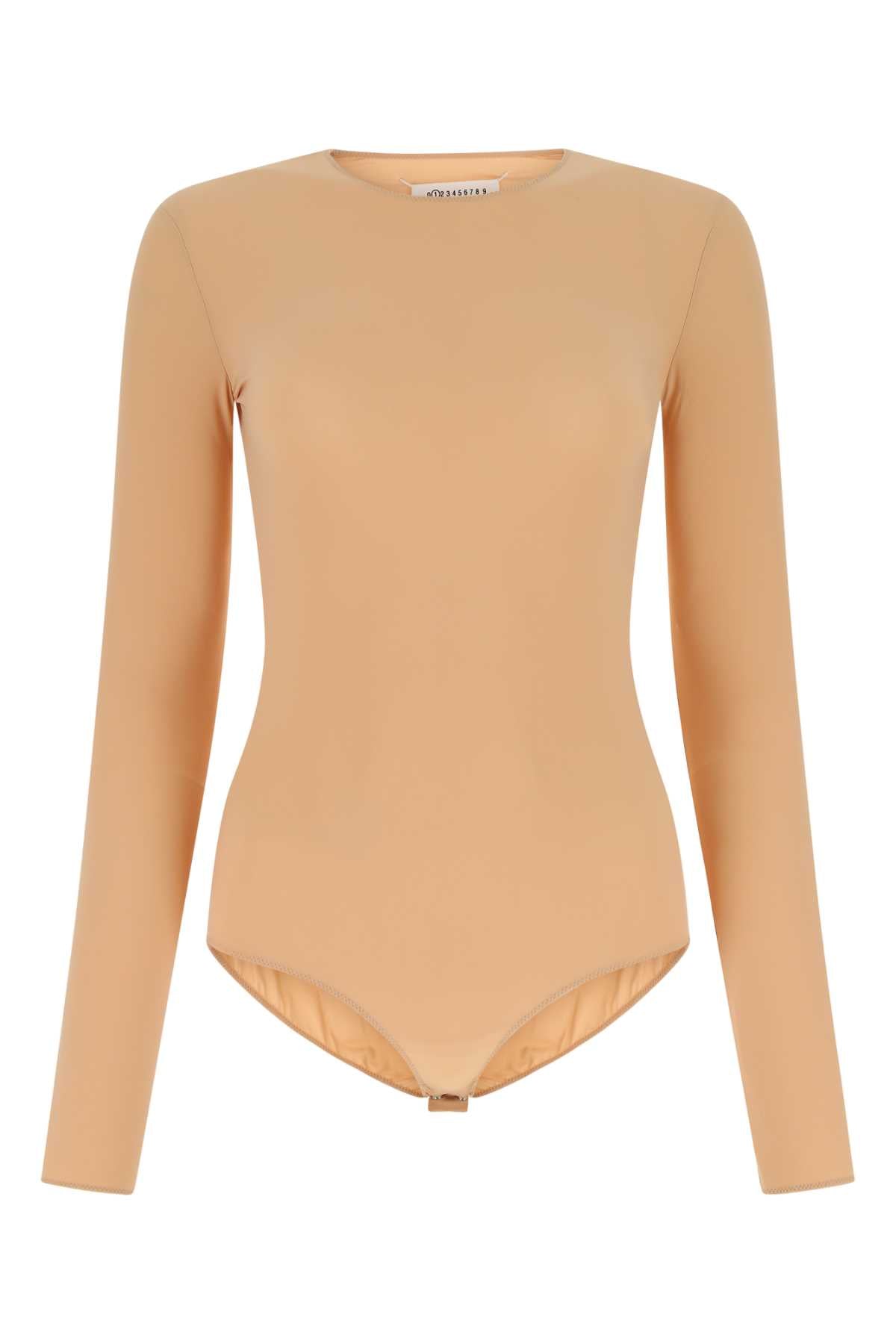 Skin Pink Stretch Nylon Bodysuit 121 Exterior: Elastane Maglie