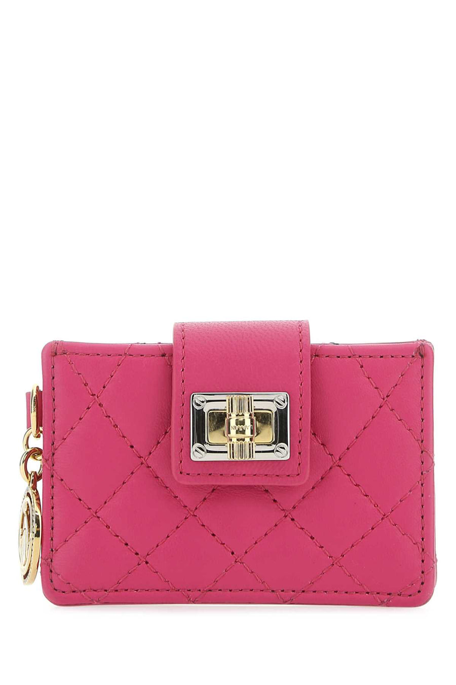 Lanvin 100% Lamb card case in pink