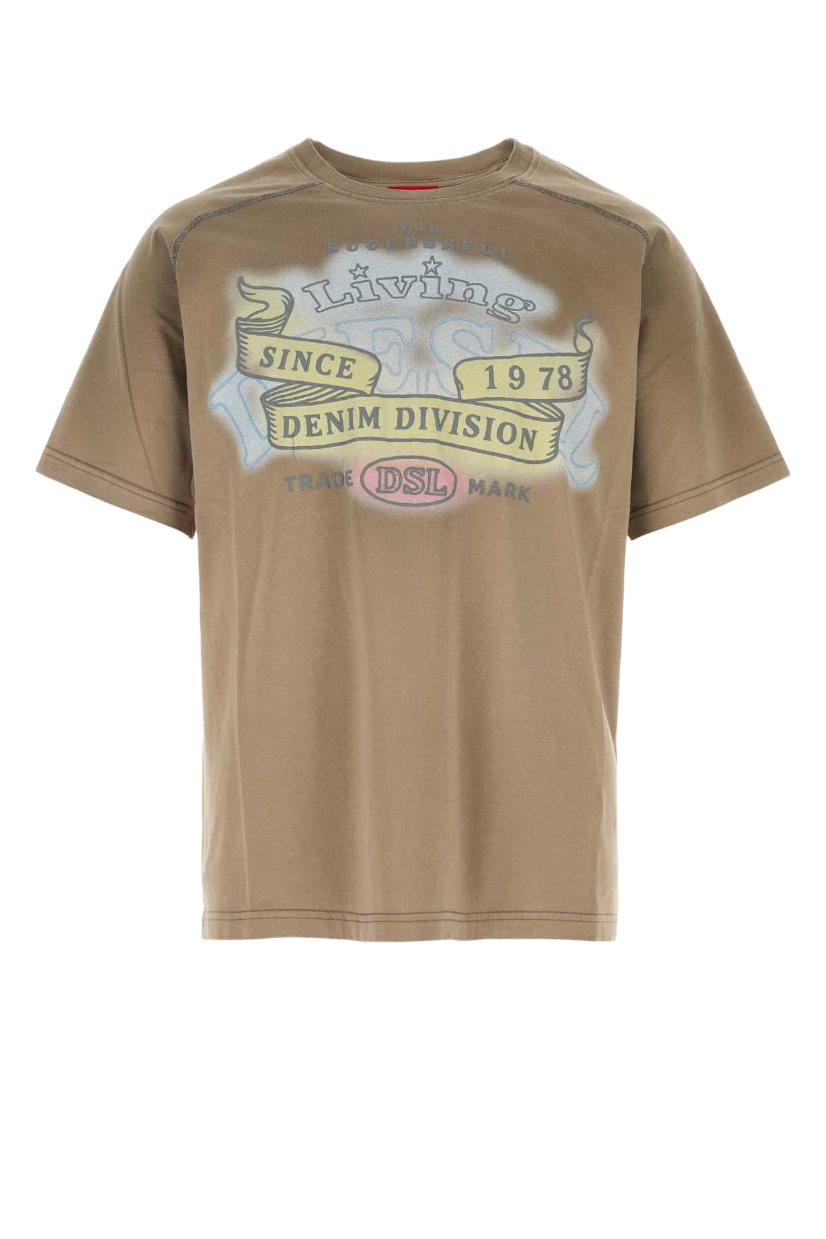 Cappuccino Cotton T-Forb T-Shirt 7fy Exterior