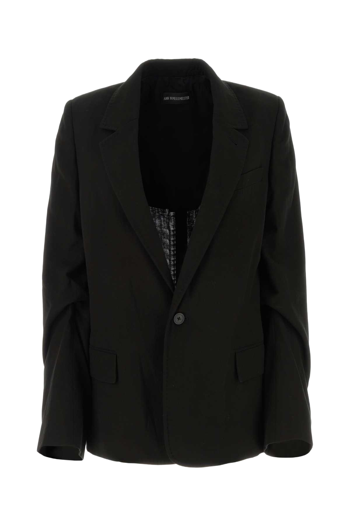 Black Cotton Renske Blazer 099 Giacche E Gilet
