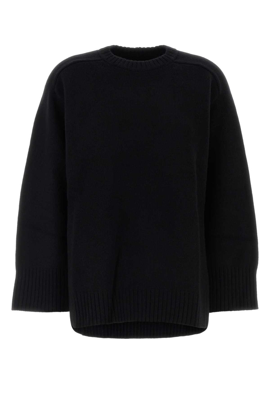 Loulou De Saison Long 90% Merino wool sweater in black