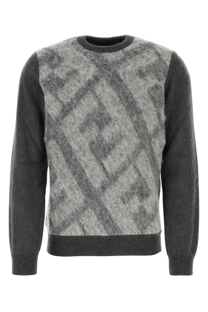 Embroidered Wool Blend Sweater Peltroflannel Maglieria