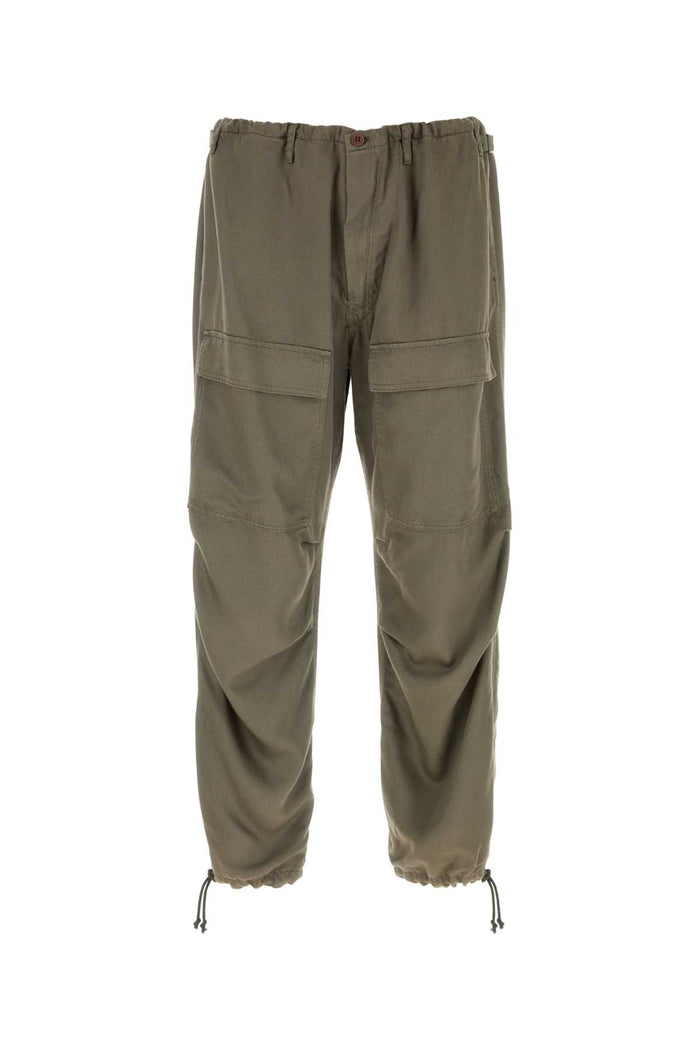 Army Green Lyocell Cargo Pant Md32_03 Military Pantaloni