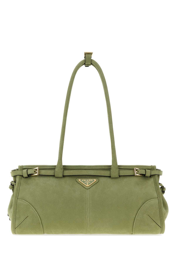Green Nabuk Prada Bonnie Shoulder Bag Agave N Borse A Mano
