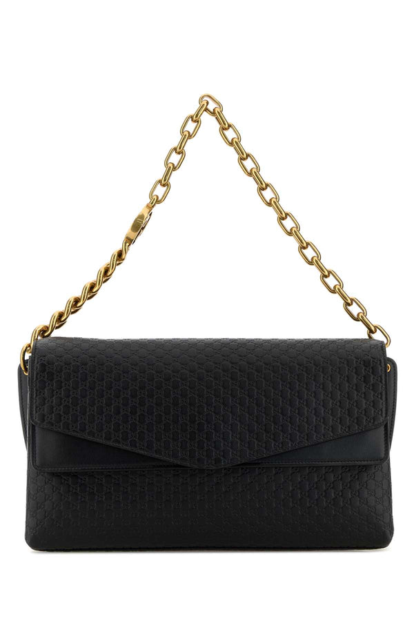 Gucci With Lamb leather shoulder bag in black