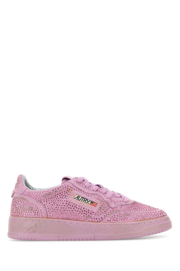 Autry Dallas Exterior: 100% Suede sneaker in pink