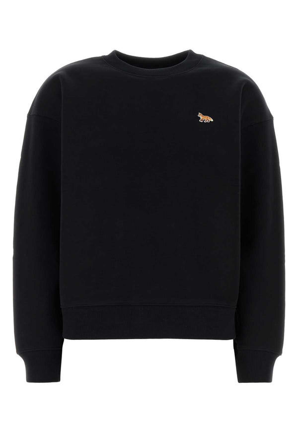 Maison Kitsune Comfort 100% Cotton sweatshirt in black