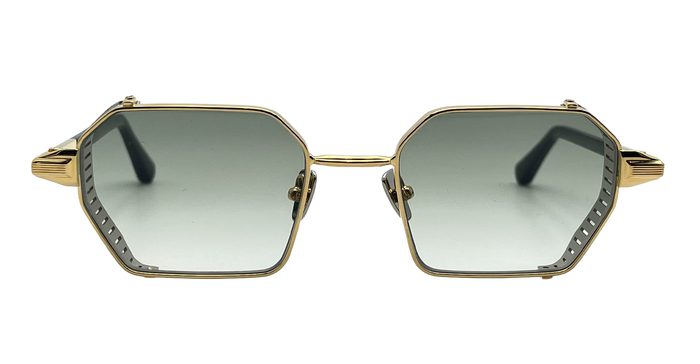 Dennis - C406 Yellow Gold Nd Metal Sunglasses