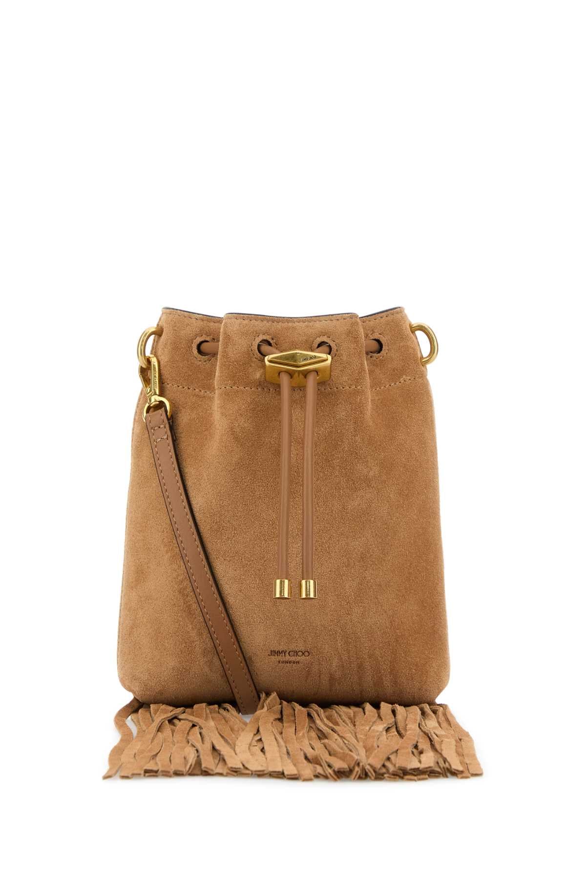 Camel Suede Bon Bucket Bag Toffeetoffeegold Borse A Secchiello