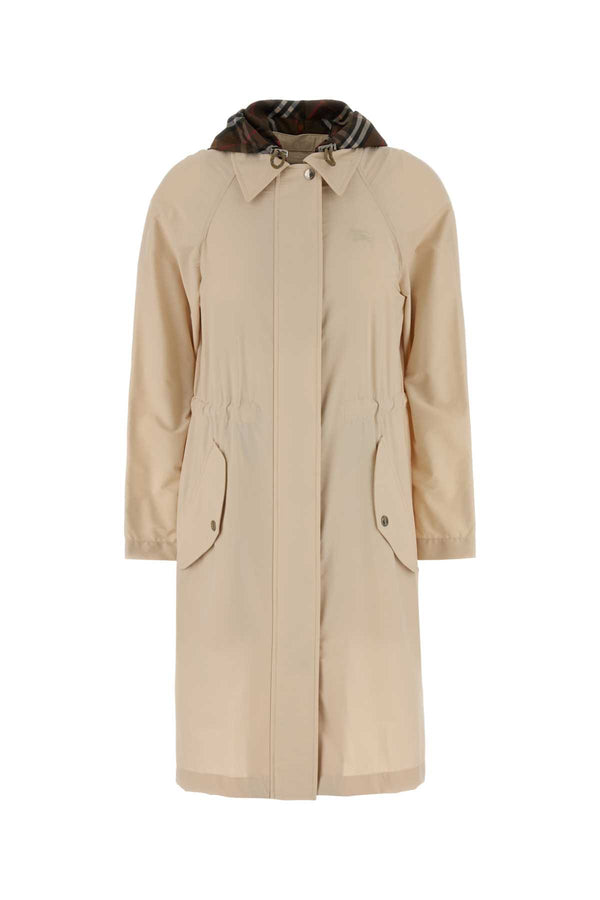 Burberry 92% Polyamide (Nylon) coat in beige