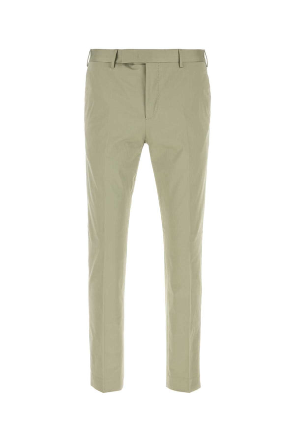 Pt Torino 95% Cotton trousers in green