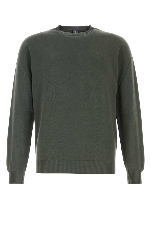Fedeli 100% Cotton sweater in green