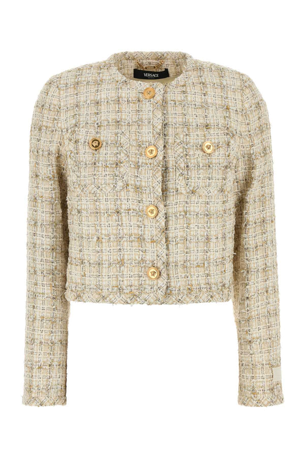 Versace Jacket Exterior: 64% Cotton blazer in beige