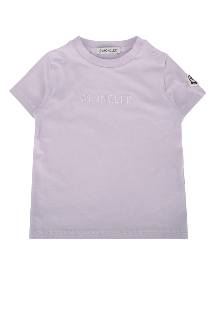 Moncler Jr 92% Cotton t-shirt in purple